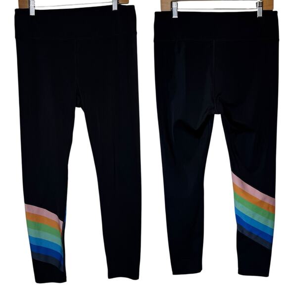 Free People FP Movement Rainbow Runner Legging Black size Large - Picture 2 of 4